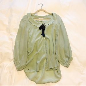 Odille Peter Pan/balloon sleeve top